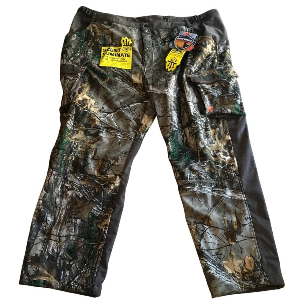 NWT Game Winner Mens Savannah Soft Shell Pant Real Tree Xtra 3XL 48-50 Hunting